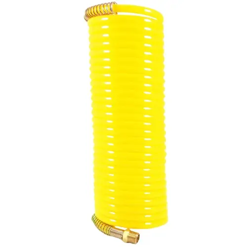 Forney Air Hose, 1/4 in ID, 25 ft L, MNPT, 200 psi Pressure, Nylon, Bright Yellow Forney Air Hose, 1/4 in ID, 25 ft L, MNPT, 200 psi Pressure, Nylon, Bright Yellow