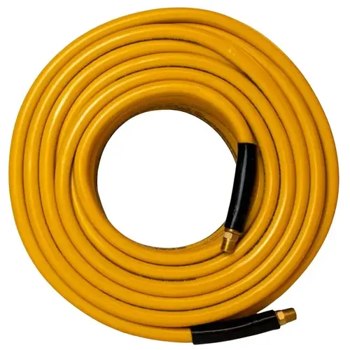 Forney Air Hose, 3/8 in ID, 100 ft L, MNPT, 300 psi Pressure, PVC, Yellow Forney Air Hose, 3/8 in ID, 100 ft L, MNPT, 300 psi Pressure, PVC, Yellow