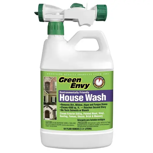 Green Envy House Wash, Liquid, Clear, 0.5 gal Green Envy House Wash, Liquid, Clear, 0.5 gal