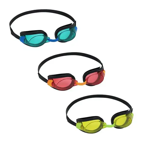 Bestway Pro Racer Goggles, Smoke Lens, Black/Blue/Green/Orange Frame, Fully Adjustable Strap Bestway Pro Racer Goggles, Smoke Lens, Black/Blue/Green/Orange Frame, Fully Adjustable Strap