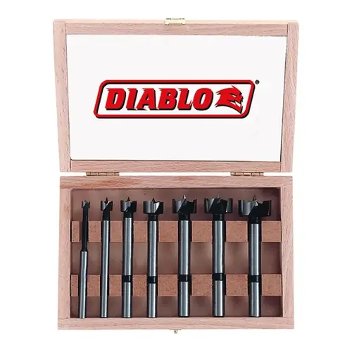 Diablo Forstner Bit Set, 7-Piece, Steel Diablo Forstner Bit Set, 7-Piece, Steel