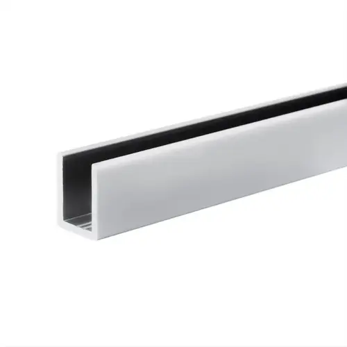 Classic U-Channel 1/2" Glass 95" Long - Satin Anodized Classic U-Channel 1/2" Glass 95" Long - Satin Anodized