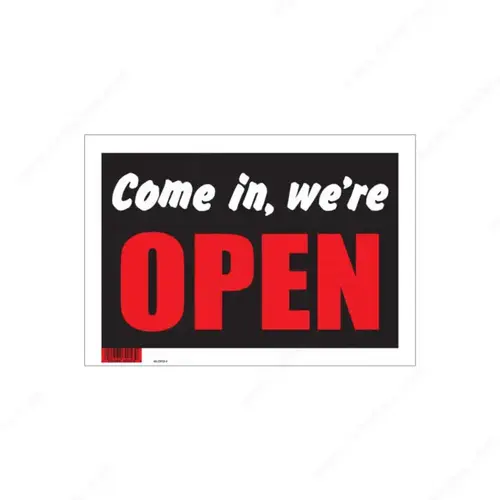 8" x 12" Hi-Impact Signs Black / White / Red 8" x 12" Hi-Impact Signs Black / White / Red