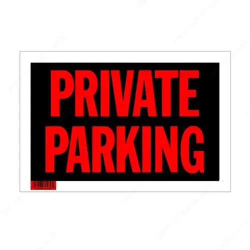 8" x 12" Hi-Impact Signs Black / Red 8" x 12" Hi-Impact Signs Black / Red