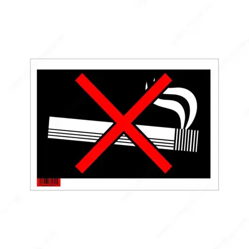 8" x 12" Hi-Impact Signs Black / White / Red 8" x 12" Hi-Impact Signs Black / White / Red
