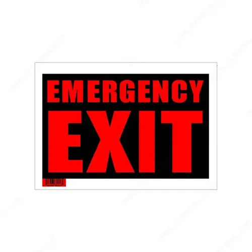 8" x 12" Hi-Impact Signs Black / Red 8" x 12" Hi-Impact Signs Black / Red