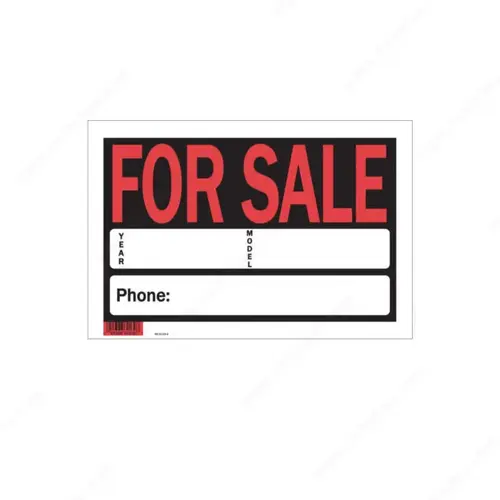 8" x 12" Hi-Impact Signs Black / White / Red 8" x 12" Hi-Impact Signs Black / White / Red