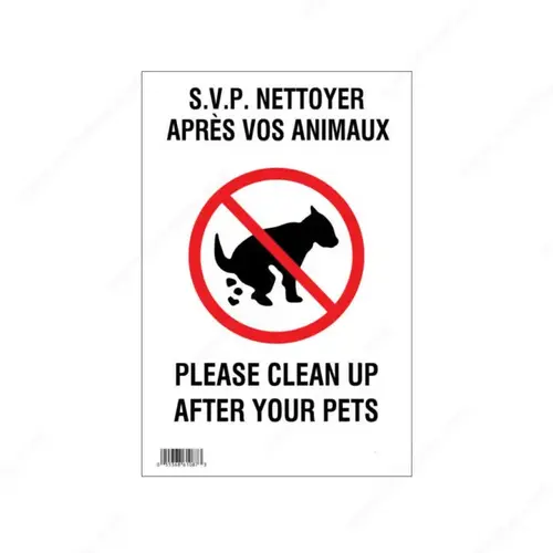 8" x 12" Hi-Impact Signs Black / White / Red 8" x 12" Hi-Impact Signs Black / White / Red
