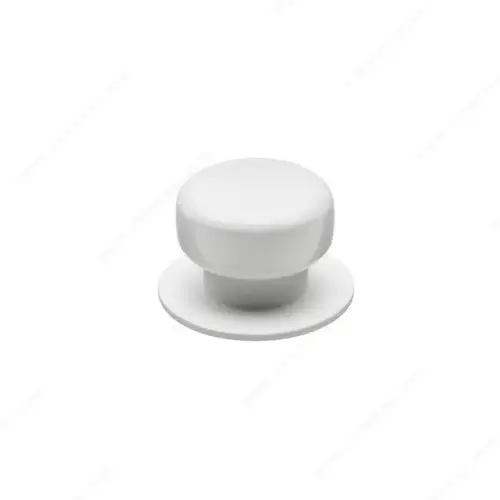 Modern Metal Knob - 1355 White Modern Metal Knob - 1355 White