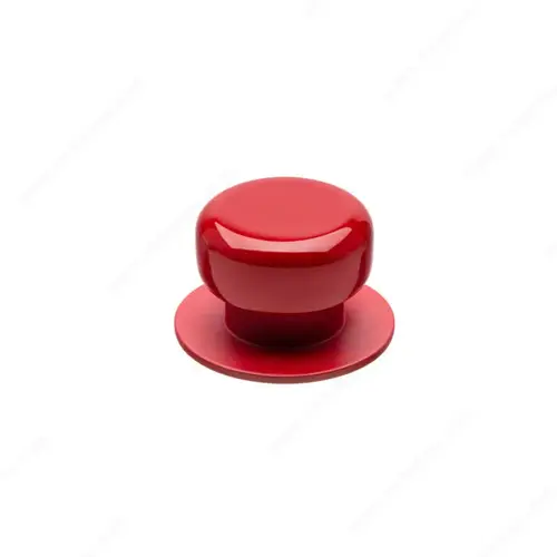 Modern Metal Knob - 1355 Rosso Modern Metal Knob - 1355 Rosso