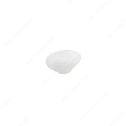 Modern Metal Knob - 6761 White Modern Metal Knob - 6761 White