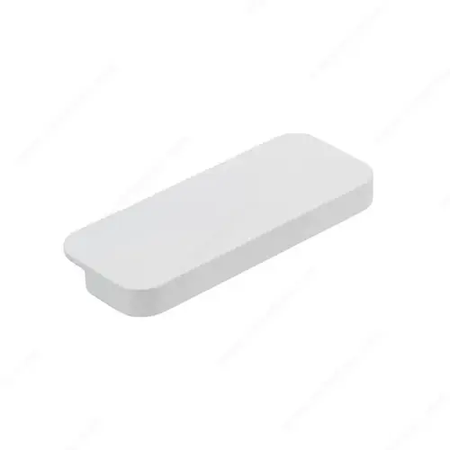 Modern Metal Edge Pull - 9155 White Modern Metal Edge Pull - 9155 White