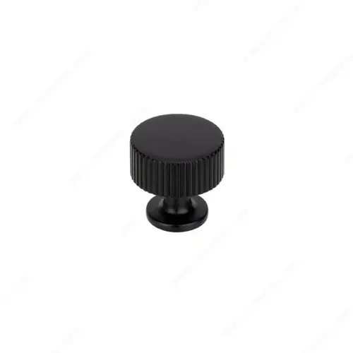 Modern Metal Knob - 2584 Matte Black Modern Metal Knob - 2584 Matte Black