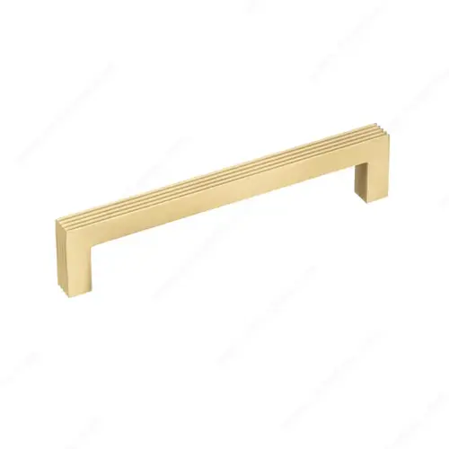 Modern Metal Pull - 7325 Satin Brass Modern Metal Pull - 7325 Satin Brass
