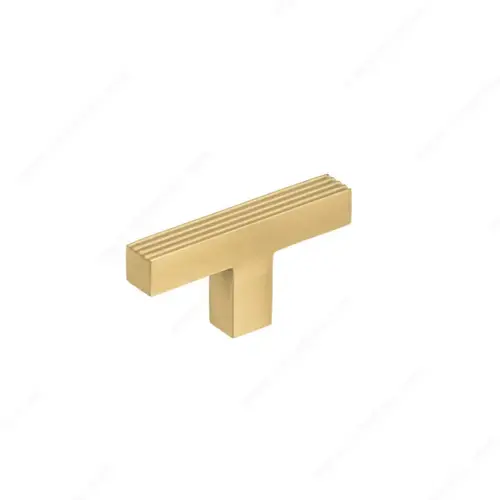 Modern Metal Knob - 7325 Satin Brass Modern Metal Knob - 7325 Satin Brass