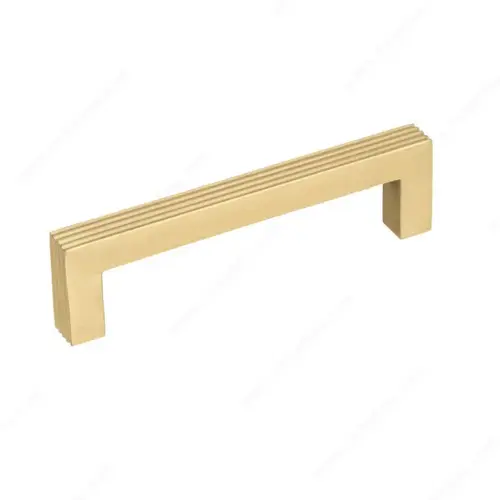 Modern Metal Pull - 7325 Satin Brass Modern Metal Pull - 7325 Satin Brass