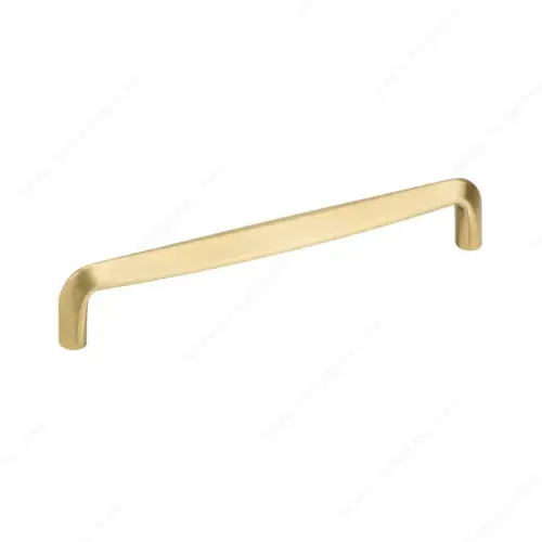 Modern Metal Pull - 7385 Satin Brass Modern Metal Pull - 7385 Satin Brass