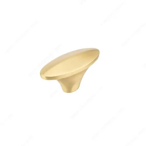 Modern Metal Knob - 7385 Satin Brass Modern Metal Knob - 7385 Satin Brass