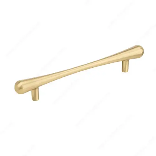 Modern Metal Pull - 7390 Satin Brass Modern Metal Pull - 7390 Satin Brass