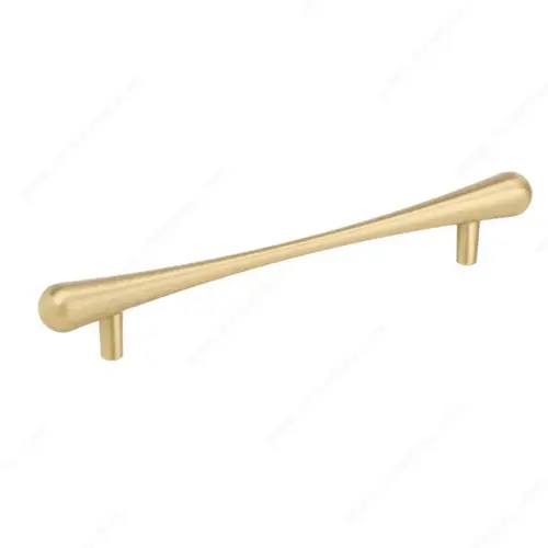 Modern Metal Pull - 7390 Satin Brass Modern Metal Pull - 7390 Satin Brass