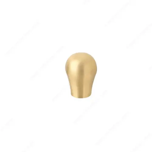 Modern Metal Knob - 7390 Satin Brass Modern Metal Knob - 7390 Satin Brass