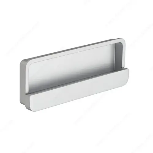 Modern Recessed Metal Pull - 8735 Matte Chrome Modern Recessed Metal Pull - 8735 Matte Chrome