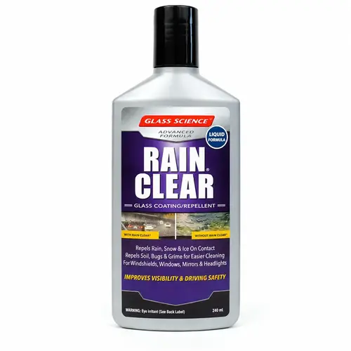 Rain Clear Liquid Formula Auto Glass Rain Repellent, 8 oz Rain Clear Liquid Formula Auto Glass Rain Repellent, 8 oz
