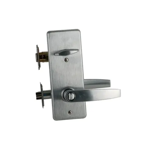 S200 Series Interconnected Entry Double Locking Full Size Less Core Jupiter Lever with 16-481 Latch 10-109 Strike Satin Chrome Finish S200 Series Interconnected Entry Double Locking Full Size Less Core Jupiter Lever with 16-481 Latch 10-109 Strike Satin Chrome Finish