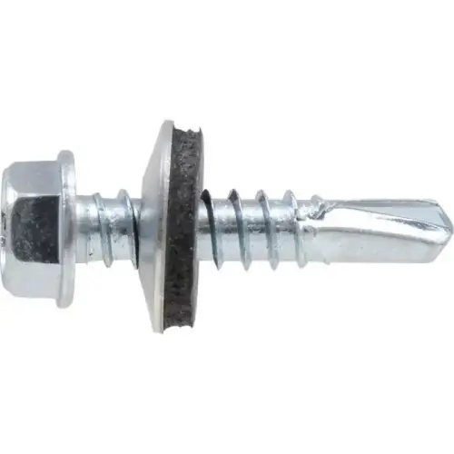 Self-Drilling Screw, #12-14 x 1-1/2", Hex Washer Head, Pack of 20 Self-Drilling Screw, #12-14 x 1-1/2", Hex Washer Head, Pack of 20