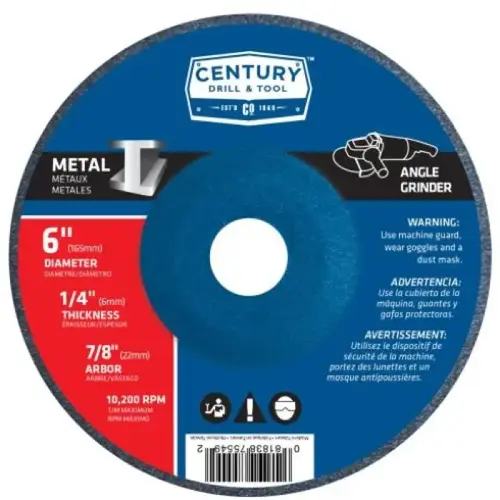 GRINDING WHEEL TYPE 27(METAL) 6IN X 1/4 GRINDING WHEEL TYPE 27(METAL) 6IN X 1/4