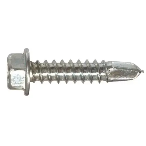 Self-Drilling Screw, Hex Washer Head, #3 Drill Point, #10-24 x 2", Zinc-Plated, Pack of 25 Self-Drilling Screw, Hex Washer Head, #3 Drill Point, #10-24 x 2", Zinc-Plated, Pack of 25