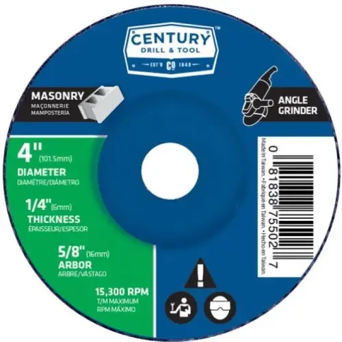 GRINDING WHEEL TYPE27 (MASONRY) 4 X1/4I GRINDING WHEEL TYPE27 (MASONRY) 4 X1/4I