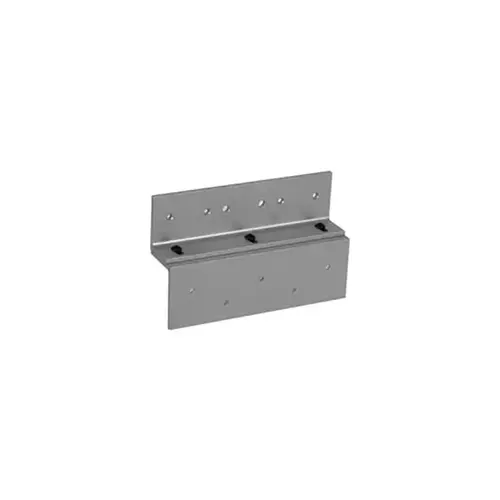 Top Jamb Z Bracket Kit for 8372, Brushed Anodized Aluminum Finish Top Jamb Z Bracket Kit for 8372, Brushed Anodized Aluminum Finish