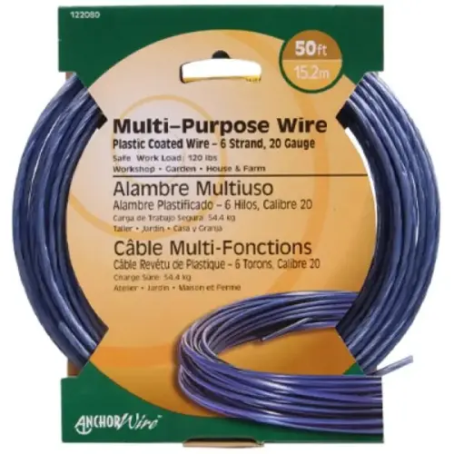 CLOTHESLINE NO. 20/6 50FT GALVANIZED CLOTHESLINE NO. 20/6 50FT GALVANIZED