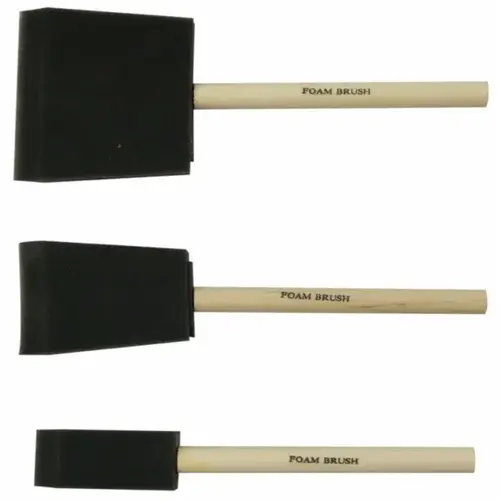 3 PK FOAM BRUSH 1IN 2IN 3IN BRUSHES 3 PK FOAM BRUSH 1IN 2IN 3IN BRUSHES