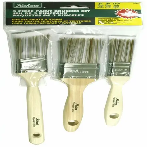 PAINT BRUSHES 1-2 IN STRGHT 1-1/2 IN ANGLE PAINT BRUSHES 1-2 IN STRGHT 1-1/2 IN ANGLE