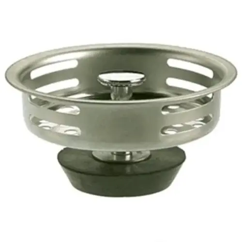 Replacement Sink Strainer Crumb Cup, 3-1/2", Metal Post, Universal Fit Replacement Sink Strainer Crumb Cup, 3-1/2", Metal Post, Universal Fit