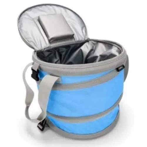 Pop-Up Cooler with Bottle Opener, Blue, 13" Diameter Pop-Up Cooler with Bottle Opener, Blue, 13" Diameter