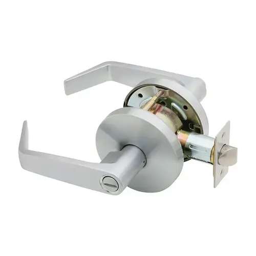 W Series Single Dummy Dane Lever Small Rose Lock Satin Chrome Finish W Series Single Dummy Dane Lever Small Rose Lock Satin Chrome Finish
