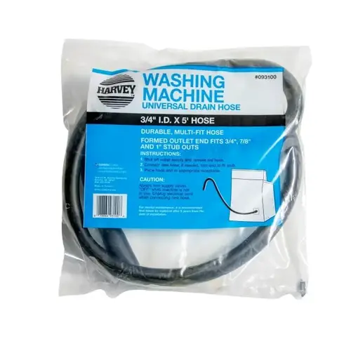 WASH MACHINE DRAIN HOSE UNIVERSAL 5FT WASH MACHINE DRAIN HOSE UNIVERSAL 5FT