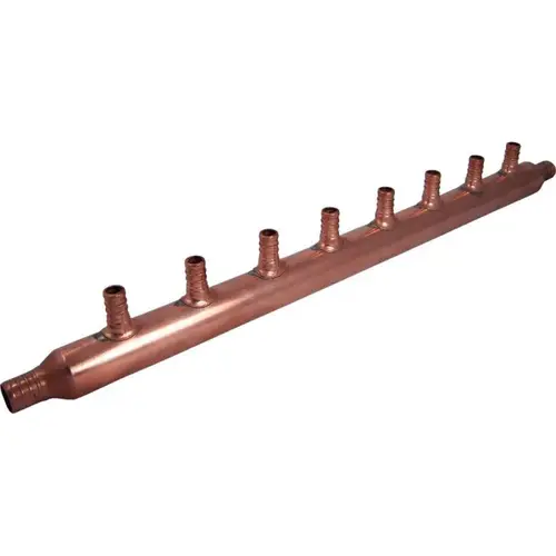 COPPER MANIFOLD W/ PEX 8 PORT OPEN BULK COPPER MANIFOLD W/ PEX 8 PORT OPEN BULK