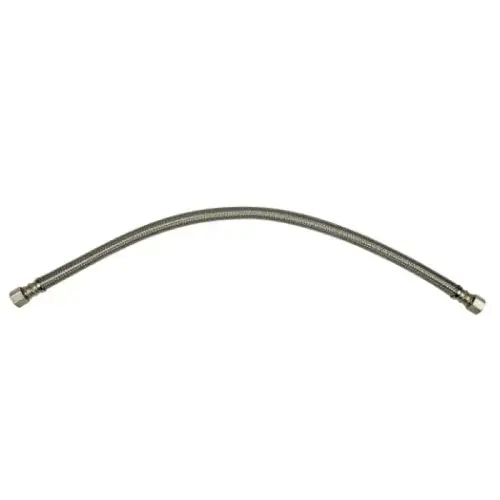 Faucet Supply Line, 3/8" Comp x 3/8" Comp, 20", Stainless Steel Faucet Supply Line, 3/8" Comp x 3/8" Comp, 20", Stainless Steel