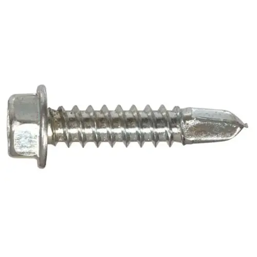 Self-Drilling Screw, #8 x 1-1/2", Hex Washer Head, Zinc-Plated, Box of 50 Self-Drilling Screw, #8 x 1-1/2", Hex Washer Head, Zinc-Plated, Box of 50