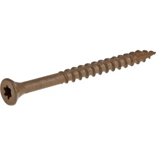 Deck Plus Deck Screw, #10 x 2-1/2", Brown, Box of 1 lb Deck Plus Deck Screw, #10 x 2-1/2", Brown, Box of 1 lb
