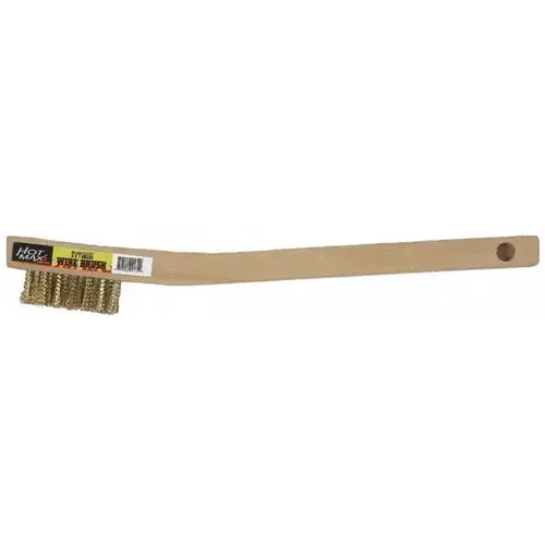 BRASS WIRE BRUSH 3 X 7 IN BRASS WIRE BRUSH 3 X 7 IN