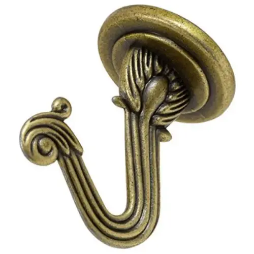 Swag Hook, Antique Brass, 30 lb, Pack of 2 Swag Hook, Antique Brass, 30 lb, Pack of 2