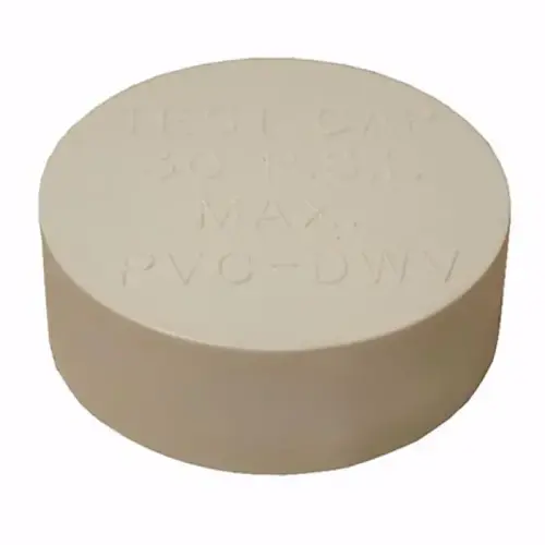 DWV Cap Test Plug, 4-inch, PVC DWV Cap Test Plug, 4-inch, PVC