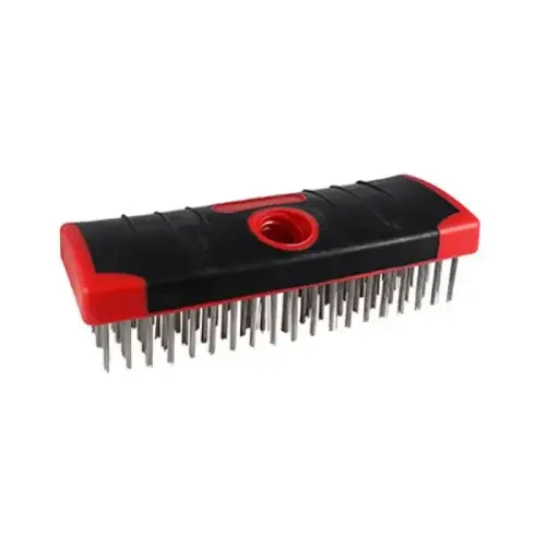 7IN STAINLESS STEEL WIRE SCRUB BRUSH 7IN STAINLESS STEEL WIRE SCRUB BRUSH