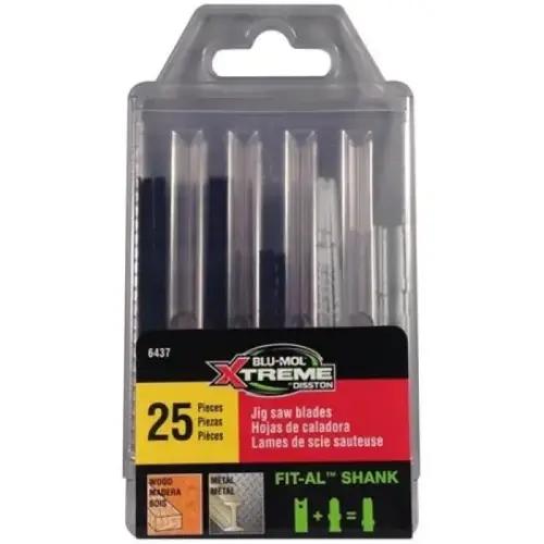 WOOD & METAL CUT CARBON JIG SAW SET 25PC WOOD & METAL CUT CARBON JIG SAW SET 25PC
