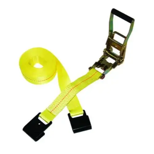 S-Line Ratchet Tie-Down Strap, 2" x 15', Flat Hook S-Line Ratchet Tie-Down Strap, 2" x 15', Flat Hook